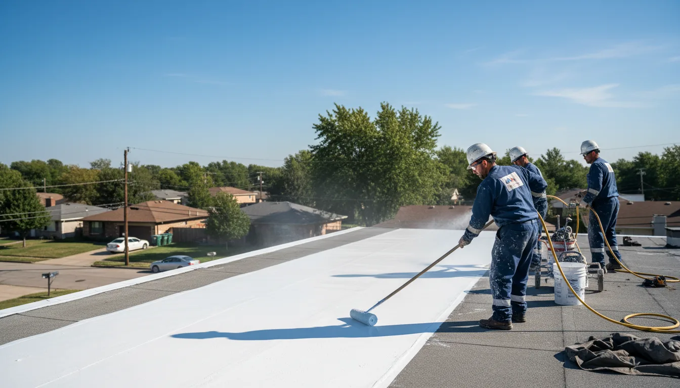 Commercial roof coating in Greentown, OH near me